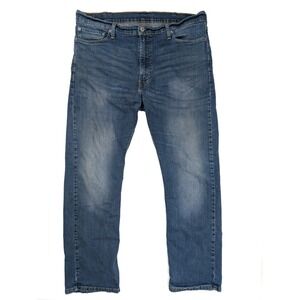 Levi's 513 Slim Fit Blue Wash Denim Straight‎ Leg Jeans Men's Size 38x30